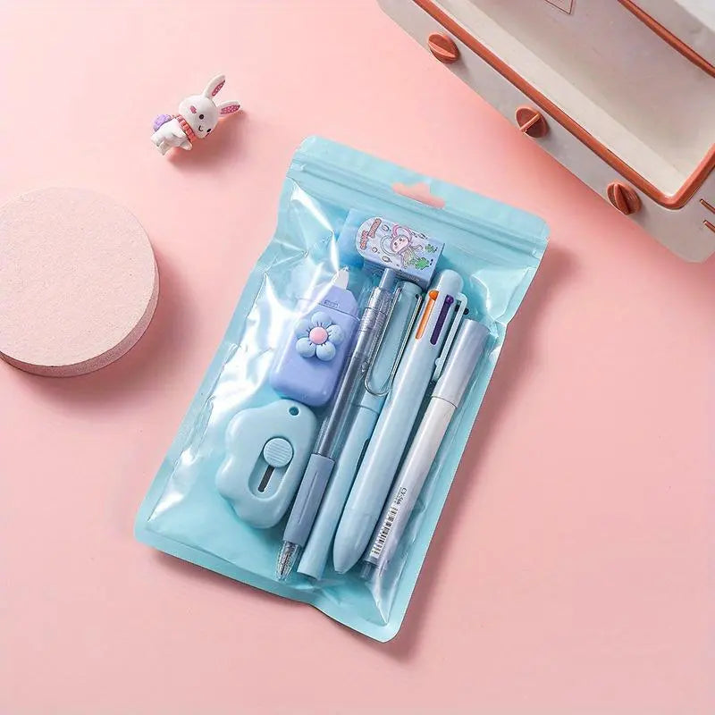 Cute Stationery Set, 1/2/4 Sets Writing Essentials Set, Pen Set, School Supplies Gift for Student & Stationery Supplies for Home School Office, School Classroom Supplies, Homeschool Supplies, Study Supplies