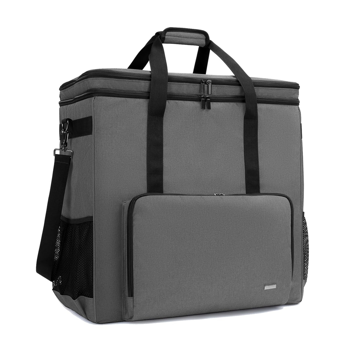 CURMIO Double-Layer PC Carrying Case, Computer Travel Bag for Tower, Black