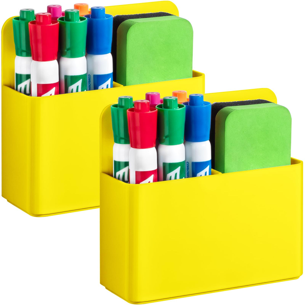 2 Pack Magnetic Pen Holder Cup for Whiteboard, Classroom Supplies