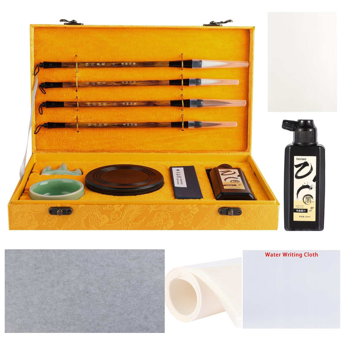 Chinese Calligraphy Set Japanese Calligraphy Kit for Beginners-Red