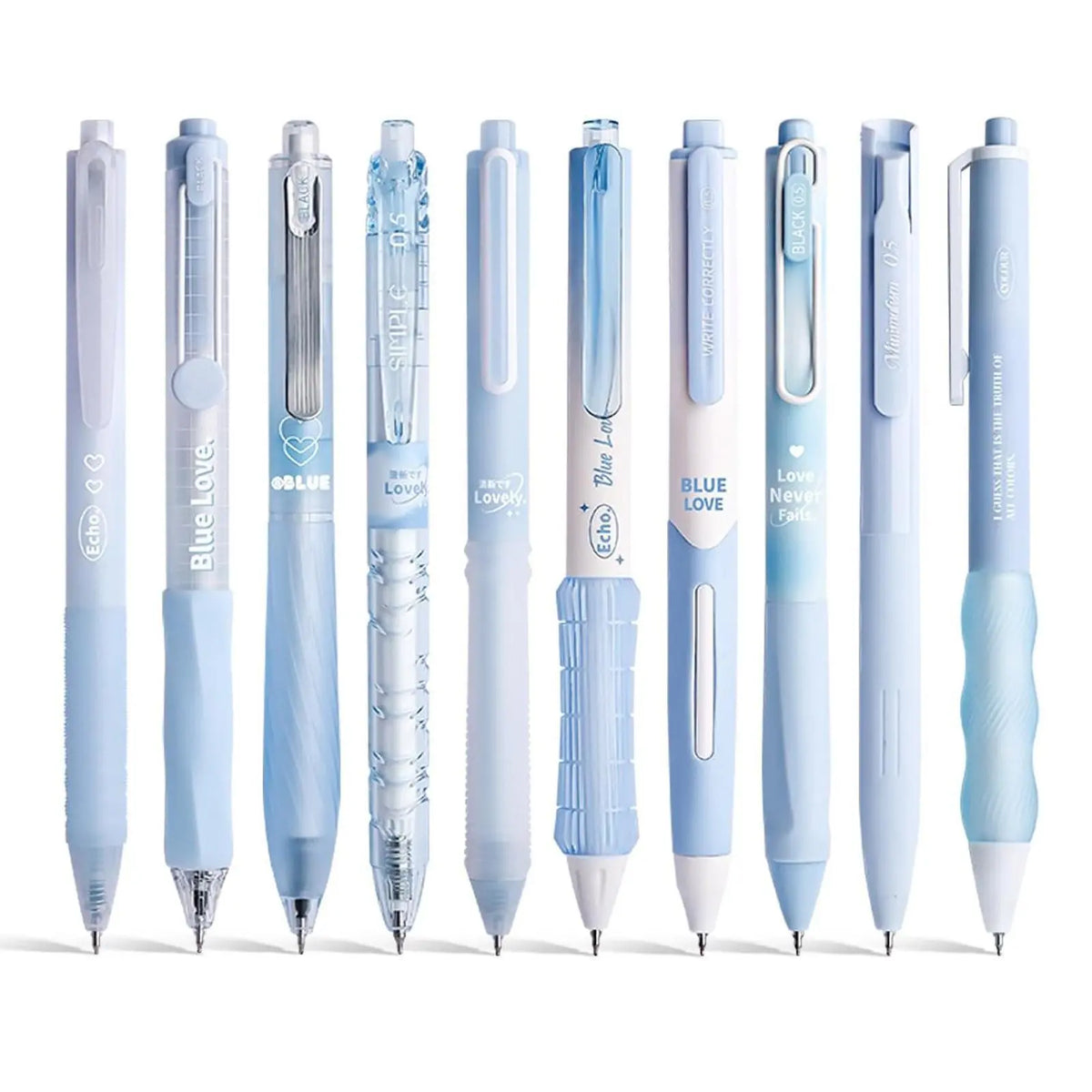 10pcs/set Retractable Quick-Dry Black Ink Gel Pens, Student School Writing Pen, College Student Pen, Note Taking Pens, Office Stationery & Supplies #GLOBAL PICKS