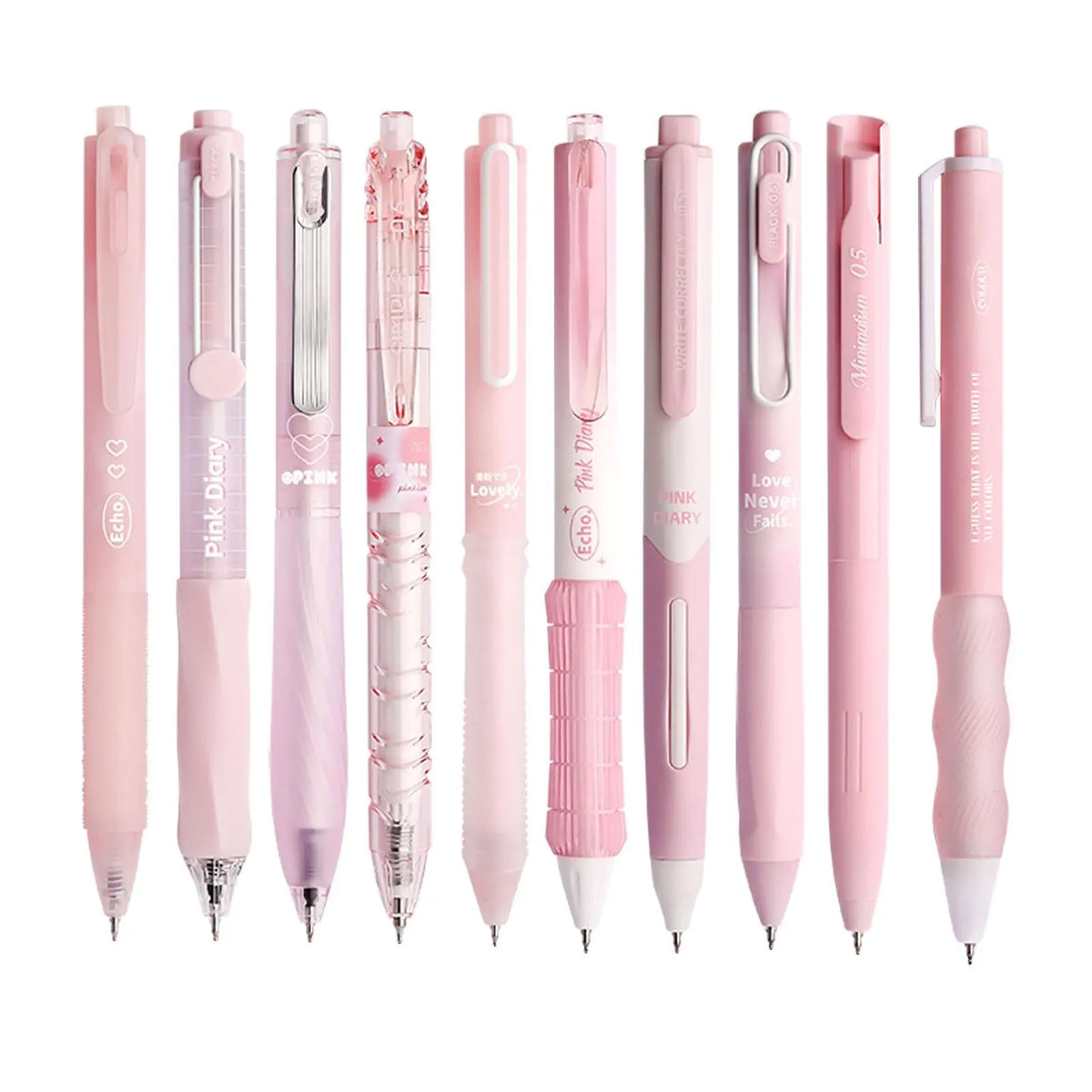 10pcs/set Retractable Quick-Dry Black Ink Gel Pens, Student School Writing Pen, College Student Pen, Note Taking Pens, Office Stationery & Supplies #GLOBAL PICKS