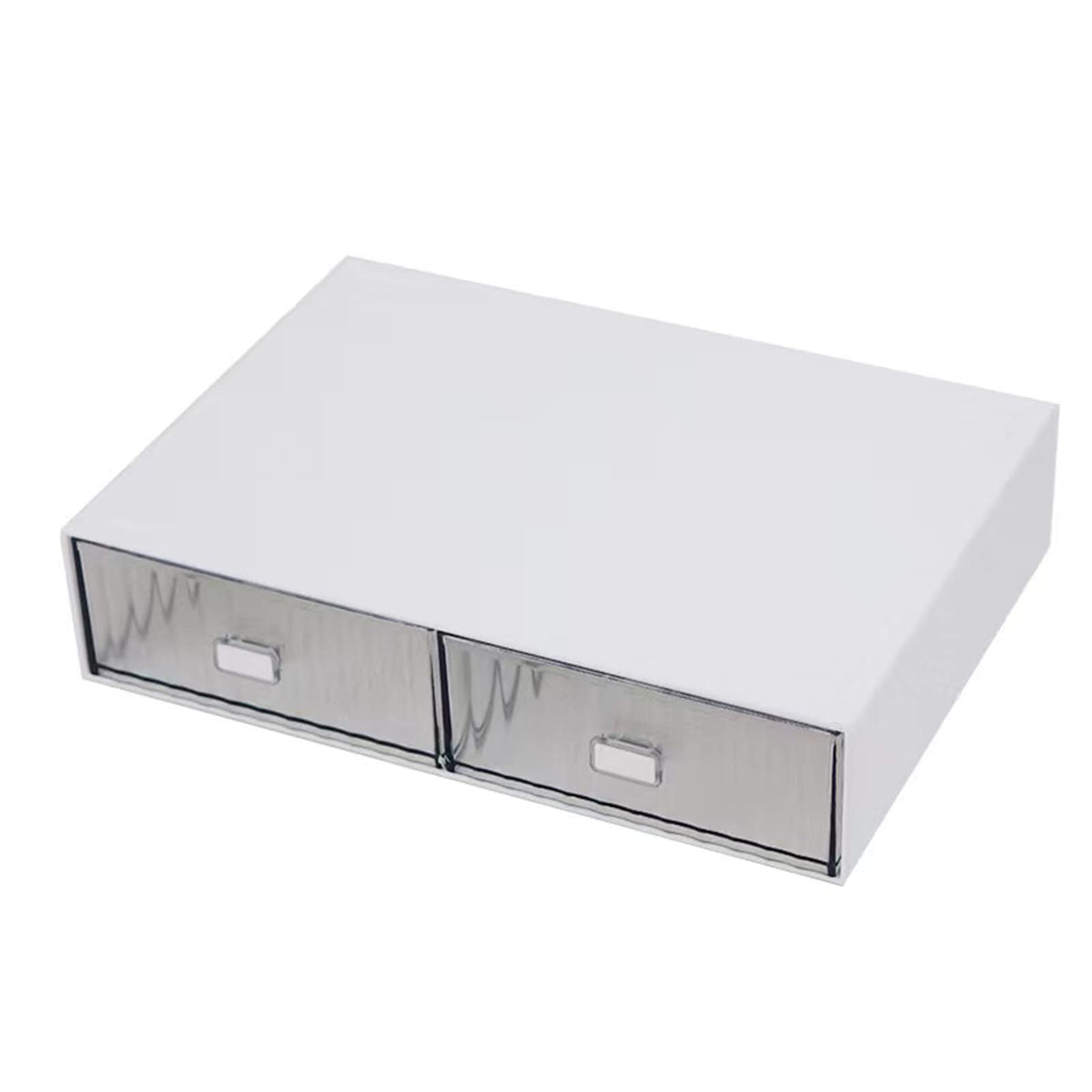 Desktop drawers, stackable plastic drawers, stationery and office supplies (Black, 1 Compartment)