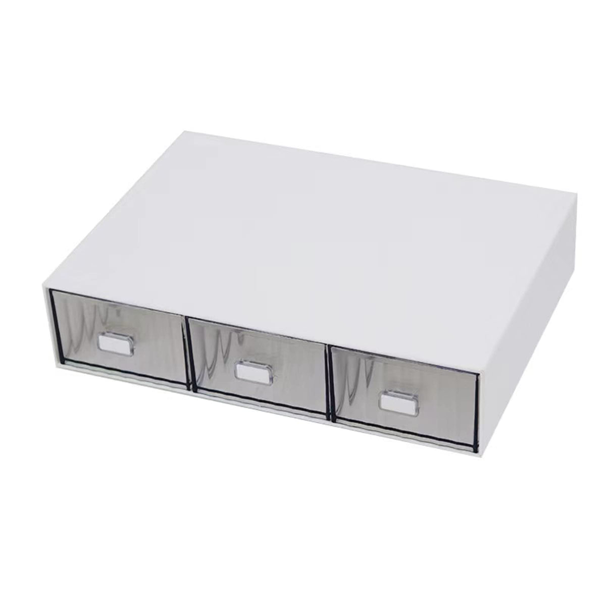 Desktop drawers, stackable plastic drawers, stationery and office supplies (Black, 1 Compartment)