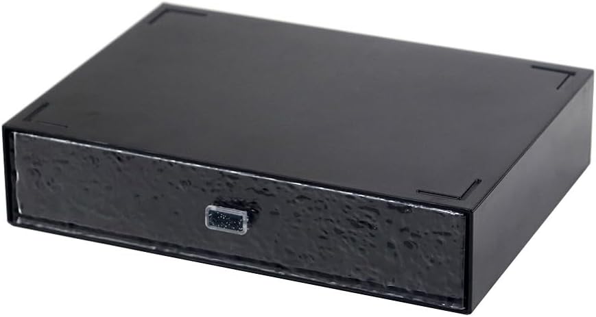Desktop drawers, stackable plastic drawers, stationery and office supplies (Black, 1 Compartment)