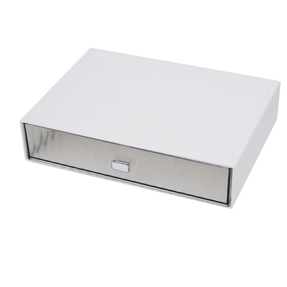 Desktop drawers, stackable plastic drawers, stationery and office supplies (Black, 1 Compartment)