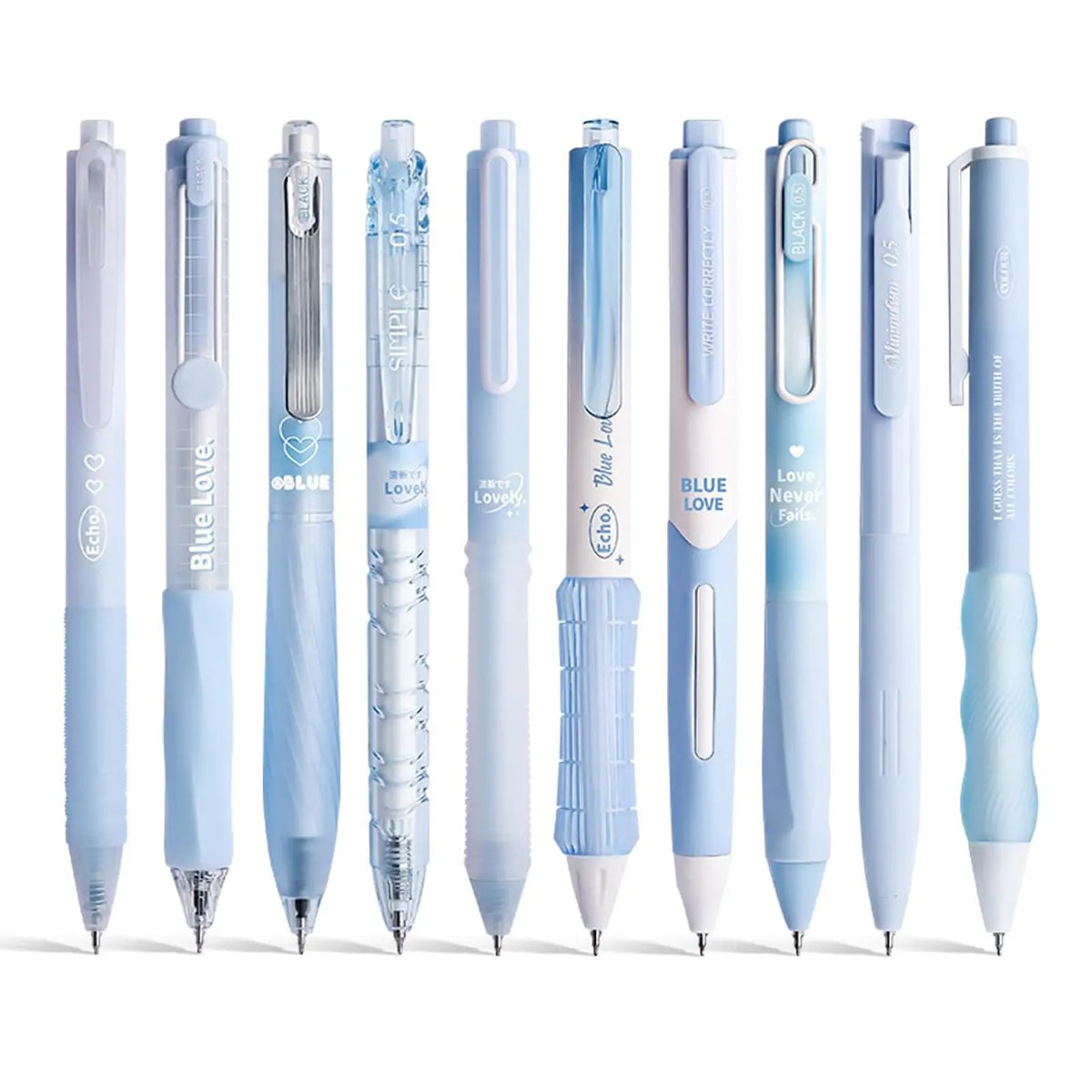 10pcs/set Retractable Quick-Dry Black Ink Gel Pens, Student School Writing Pen, College Student Pen, Note Taking Pens, Office Stationery & Supplies #GLOBAL PICKS