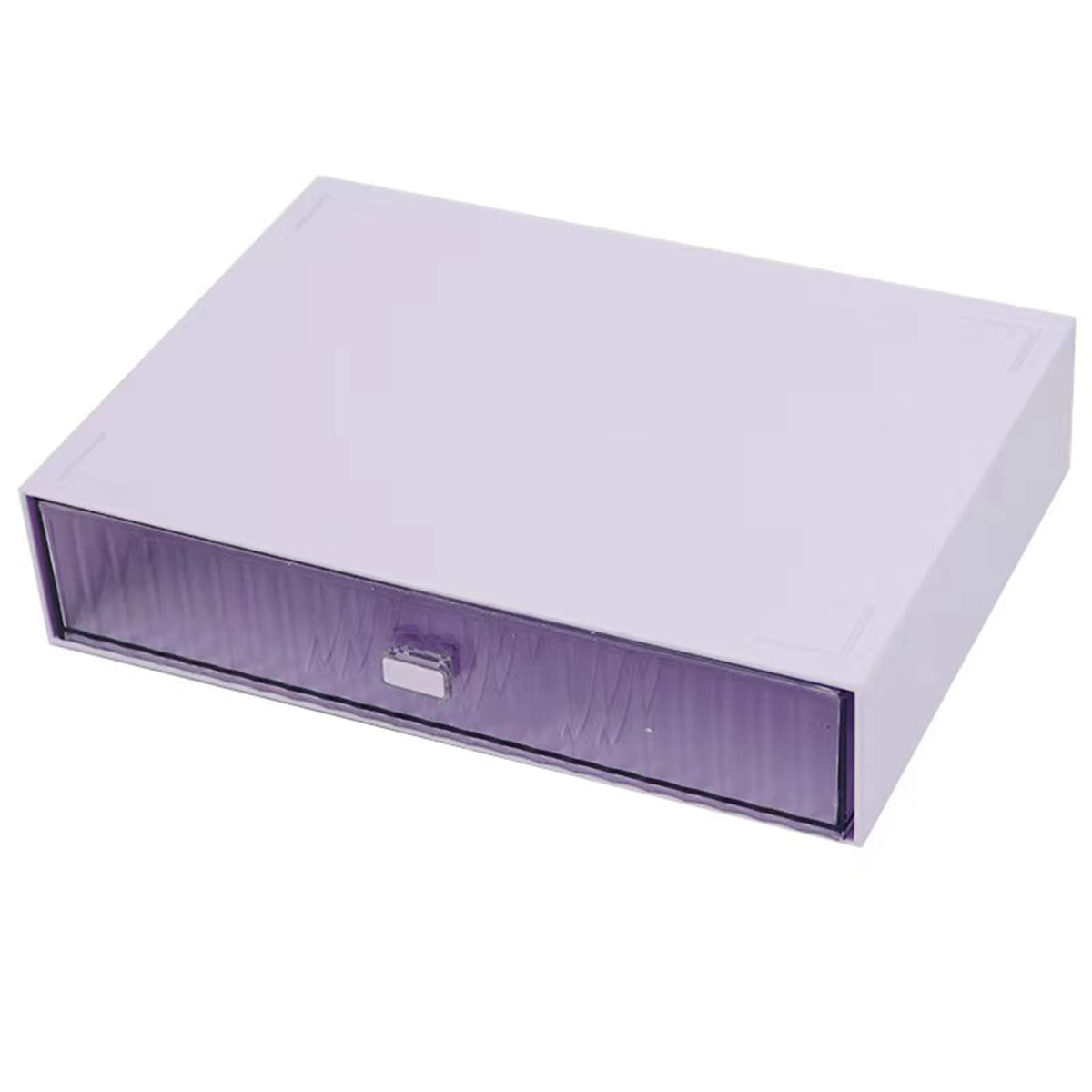 Desktop drawers, stackable plastic drawers, stationery and office supplies (Black, 1 Compartment)