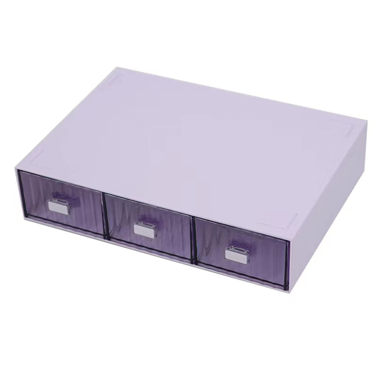 Desktop drawers, stackable plastic drawers, stationery and office supplies (Black, 1 Compartment)