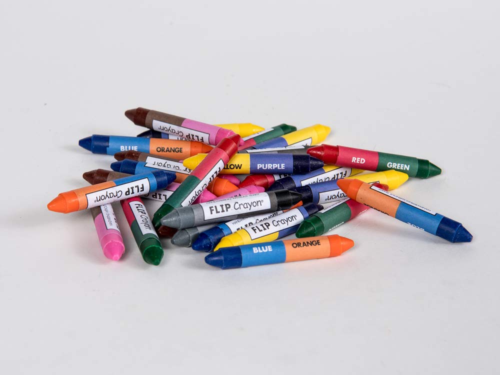 Handwriting Without Tears FLIP Crayon Set, Two-Tip Grip Design, 206-Pack