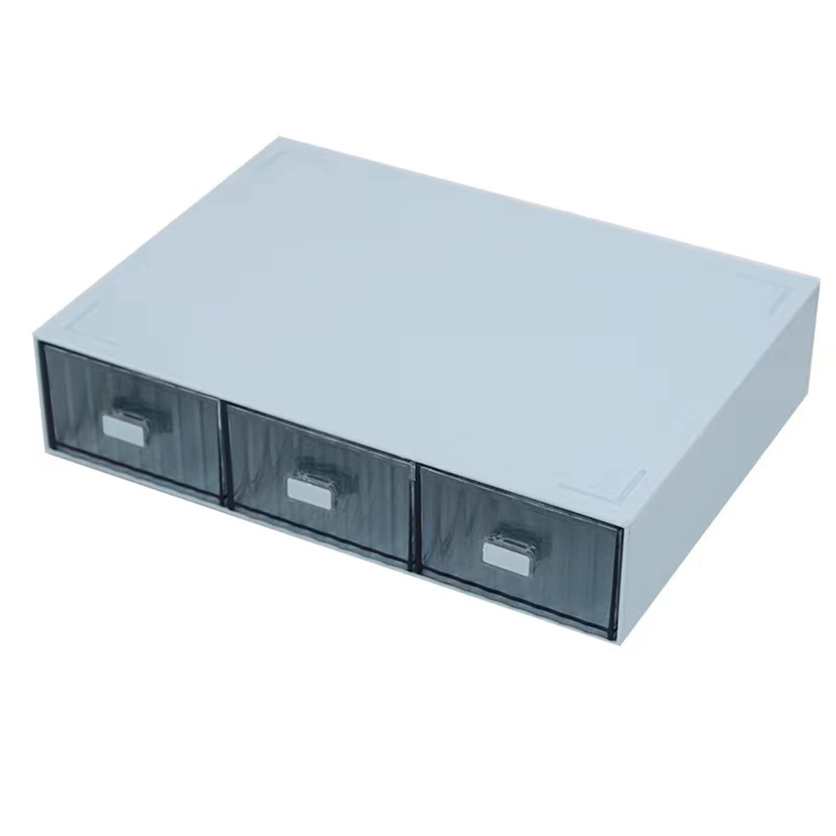 Desktop drawers, stackable plastic drawers, stationery and office supplies (Black, 1 Compartment)