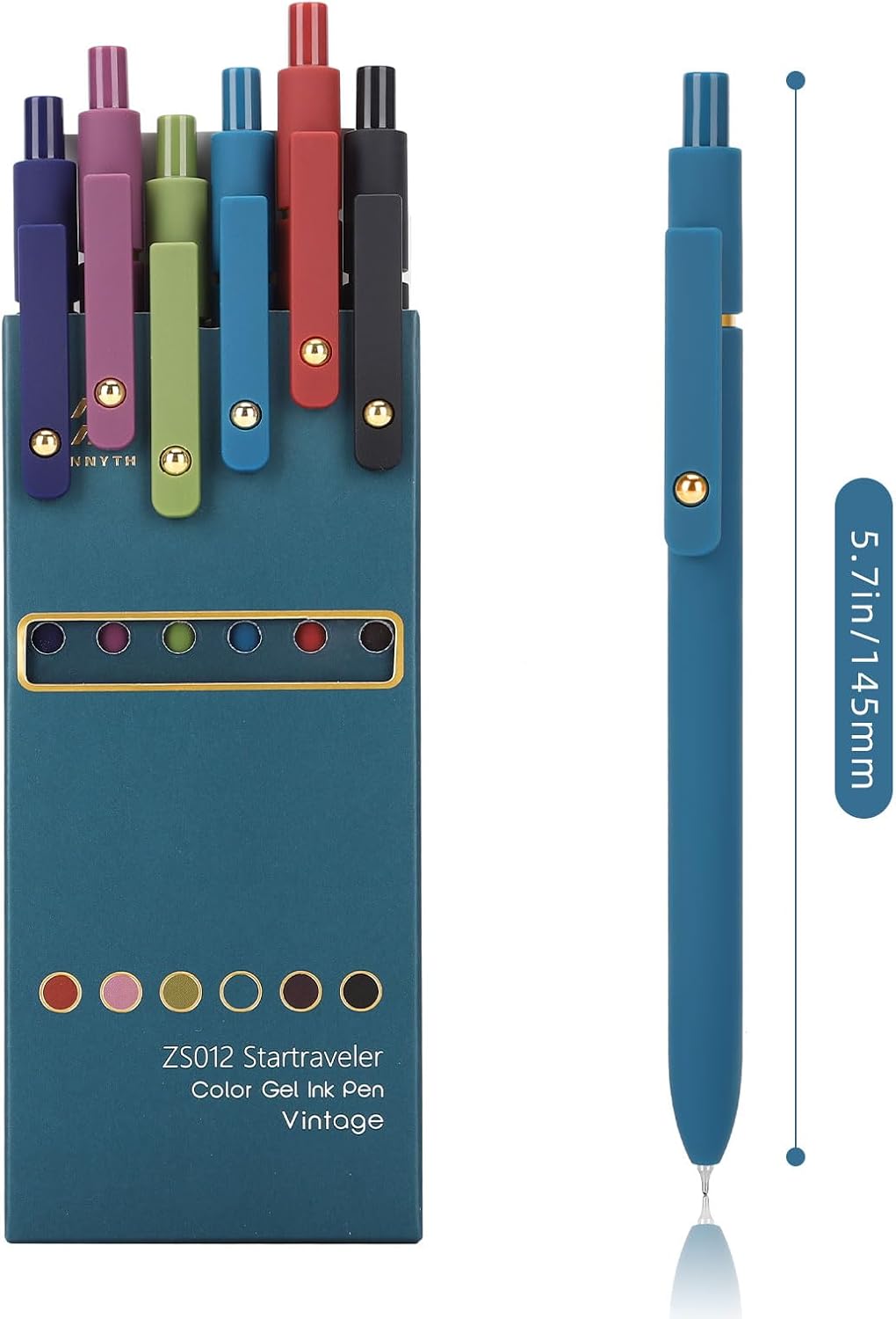 Ddaowanx Colored Gel Pens Set,0.5mm Fine Point Color Ink Pens