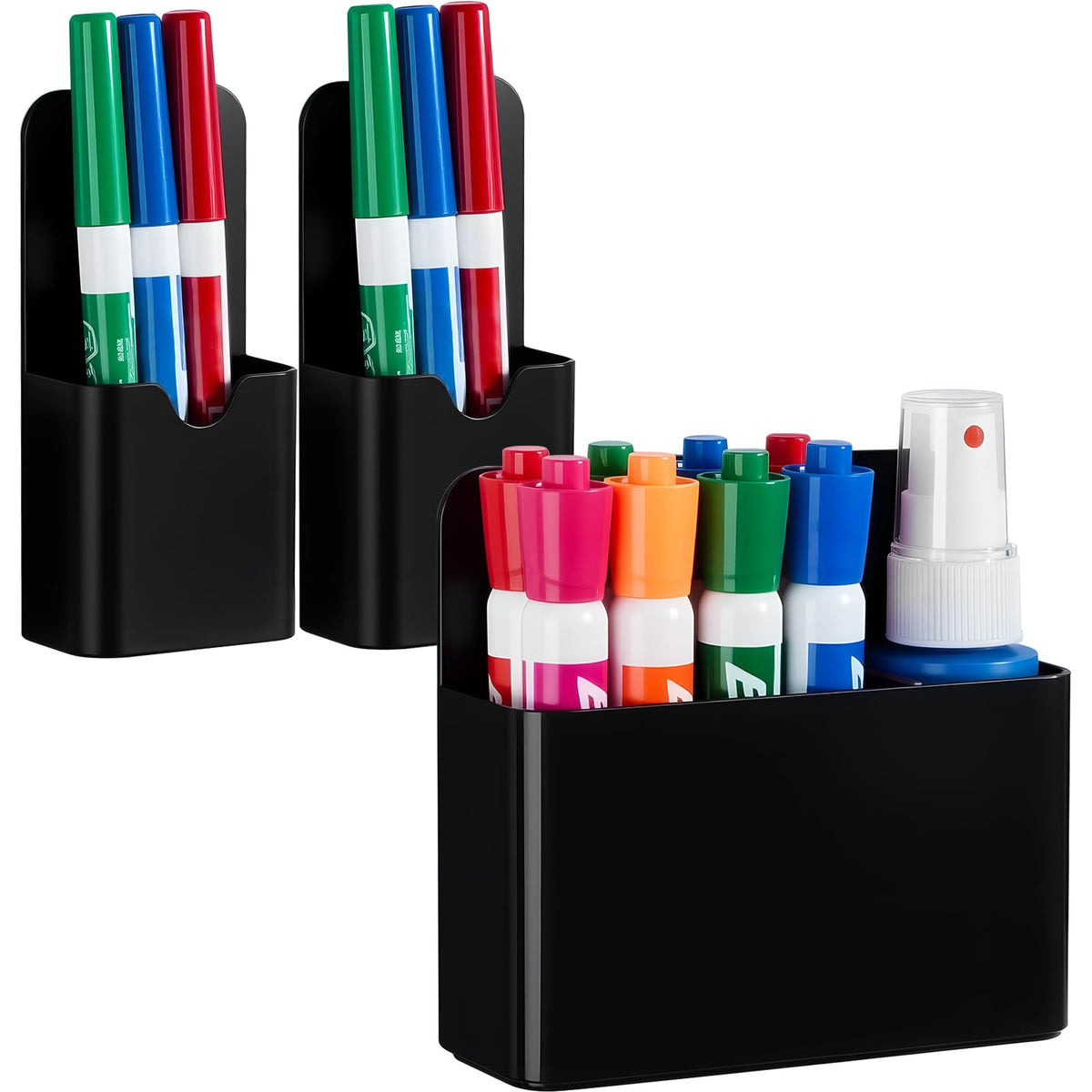 2 Pack Magnetic Pen Holder Cup for Whiteboard, Classroom Supplies