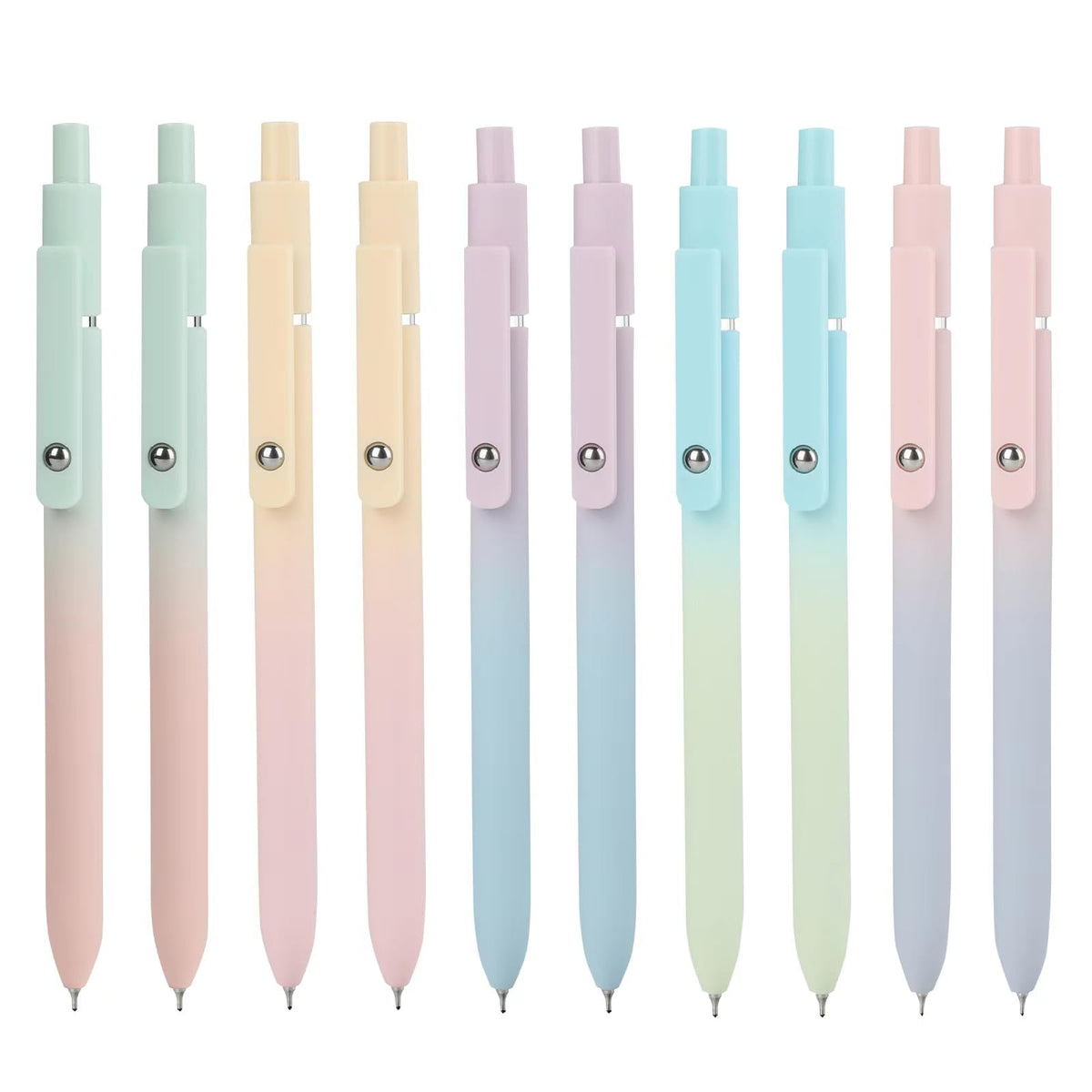Ddaowanx Gel Pens Set,12 Pcs 0.5mm Retractable Quick Dry Black Ink Pens