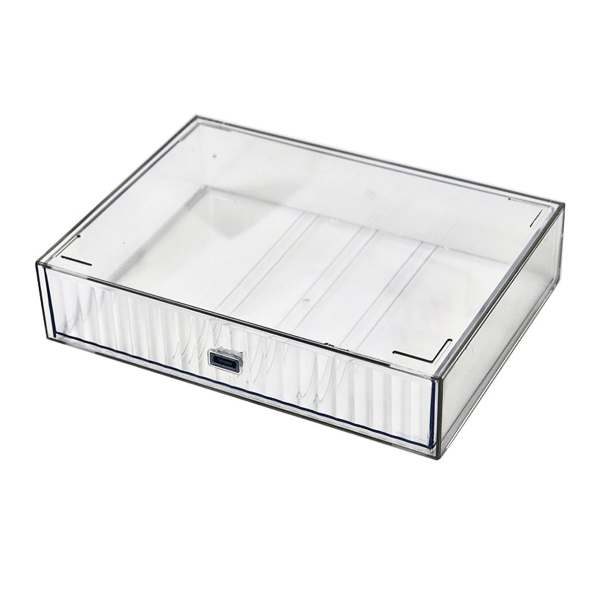 Desktop drawers, stackable plastic drawers, stationery and office supplies (Black, 1 Compartment)
