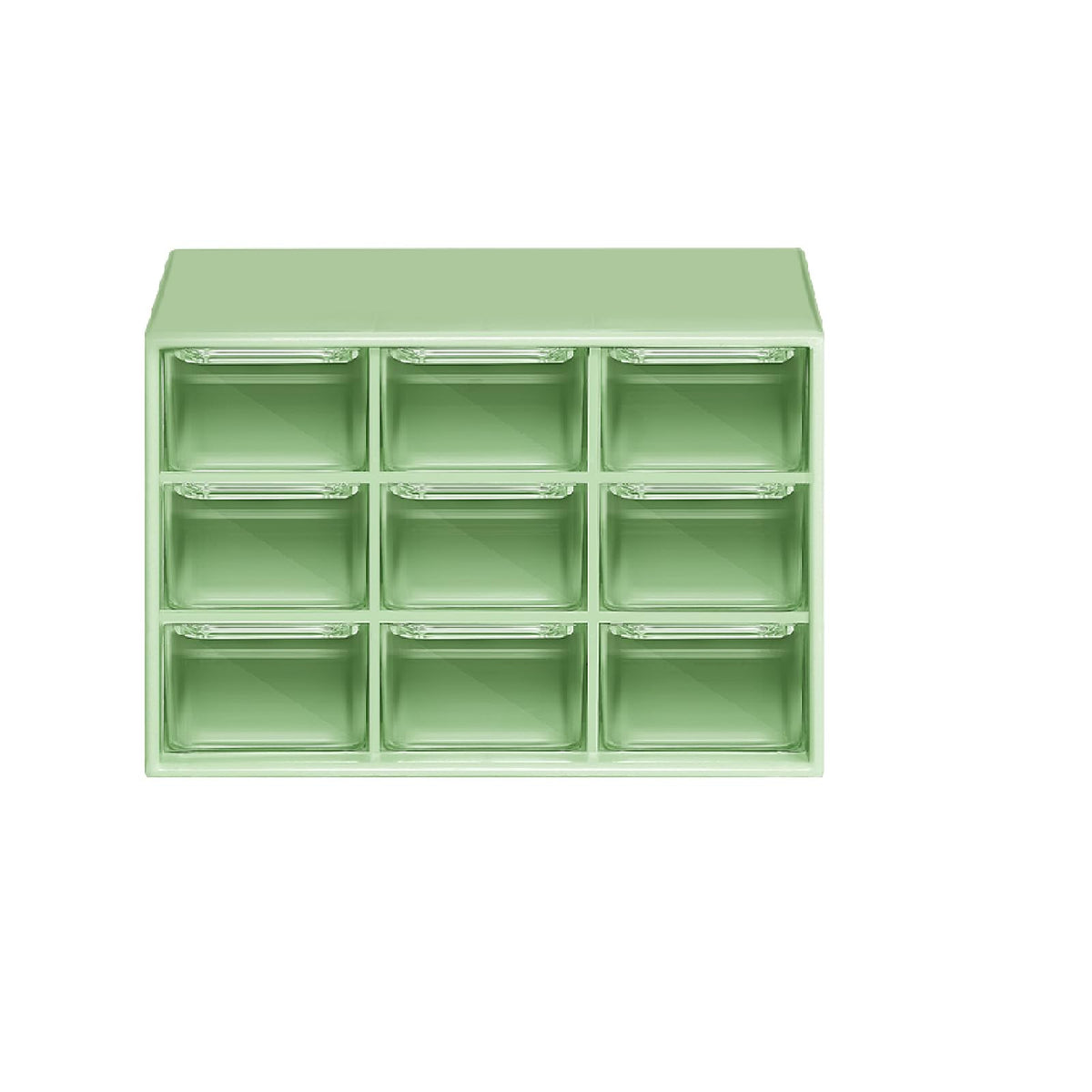 Amyhill 6 Pcs Mini Drawer Organizer Small Organizer with 9 Drawers Plastic Desktop Craft Storage Box for Office Home Room Jewelry Cosmetics Collection(White)