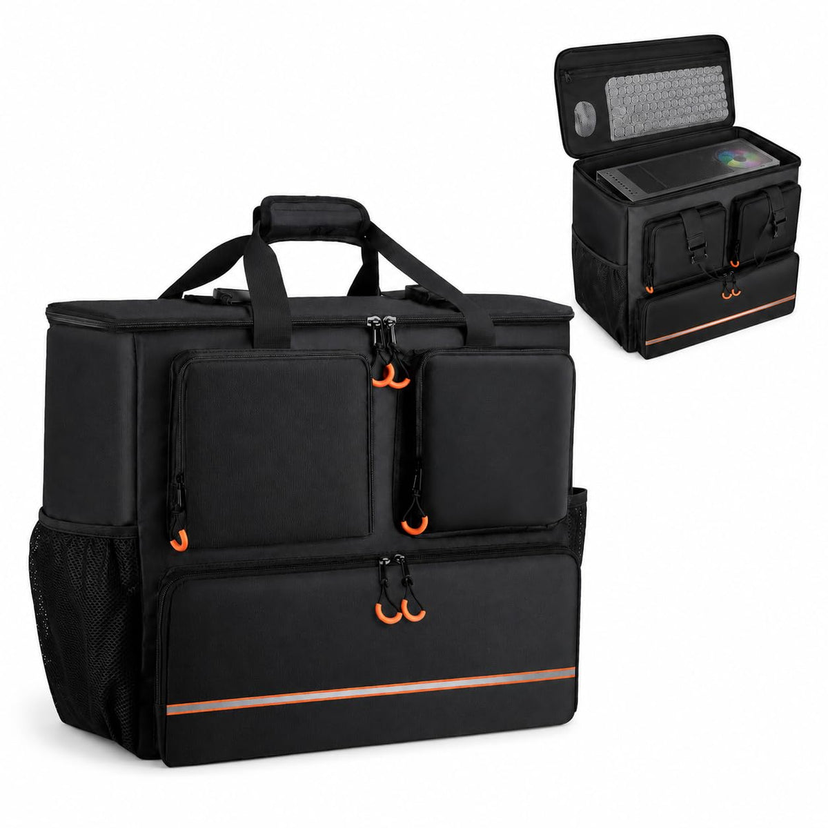Computer Desktop Tower Large Carrying Case, PC Travel Case
