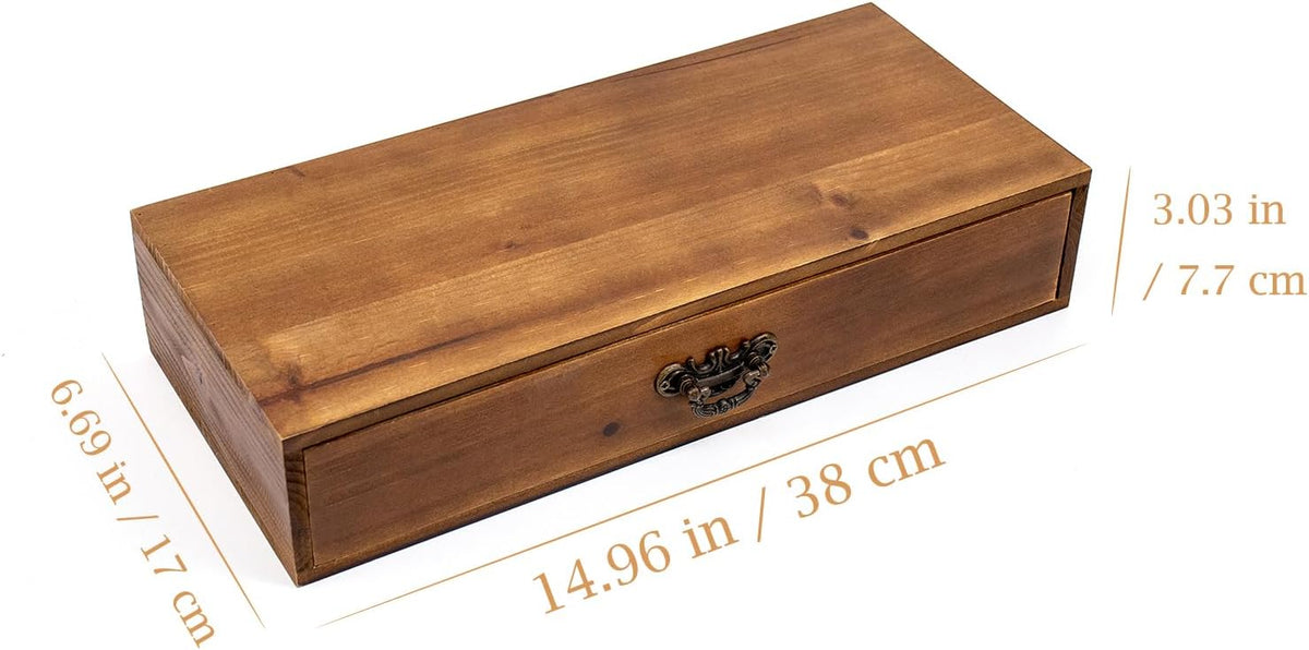 Wooden Drawers Organizer Solid Desktop Drawer Storage Box Organizer