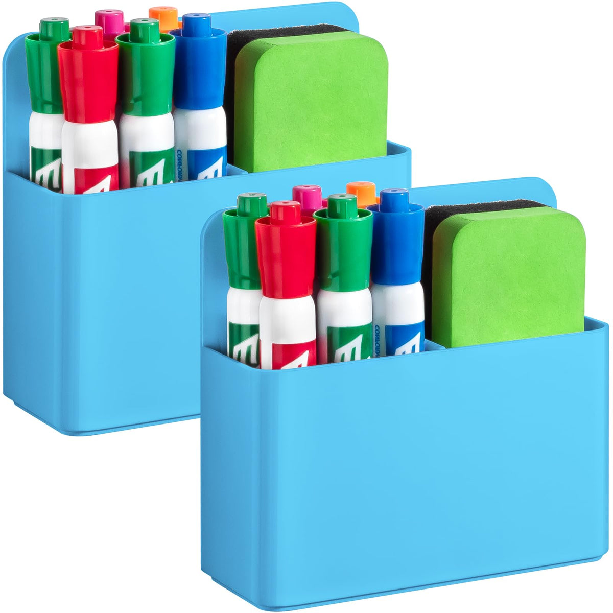 2 Pack Magnetic Pen Holder Cup for Whiteboard, Classroom Supplies