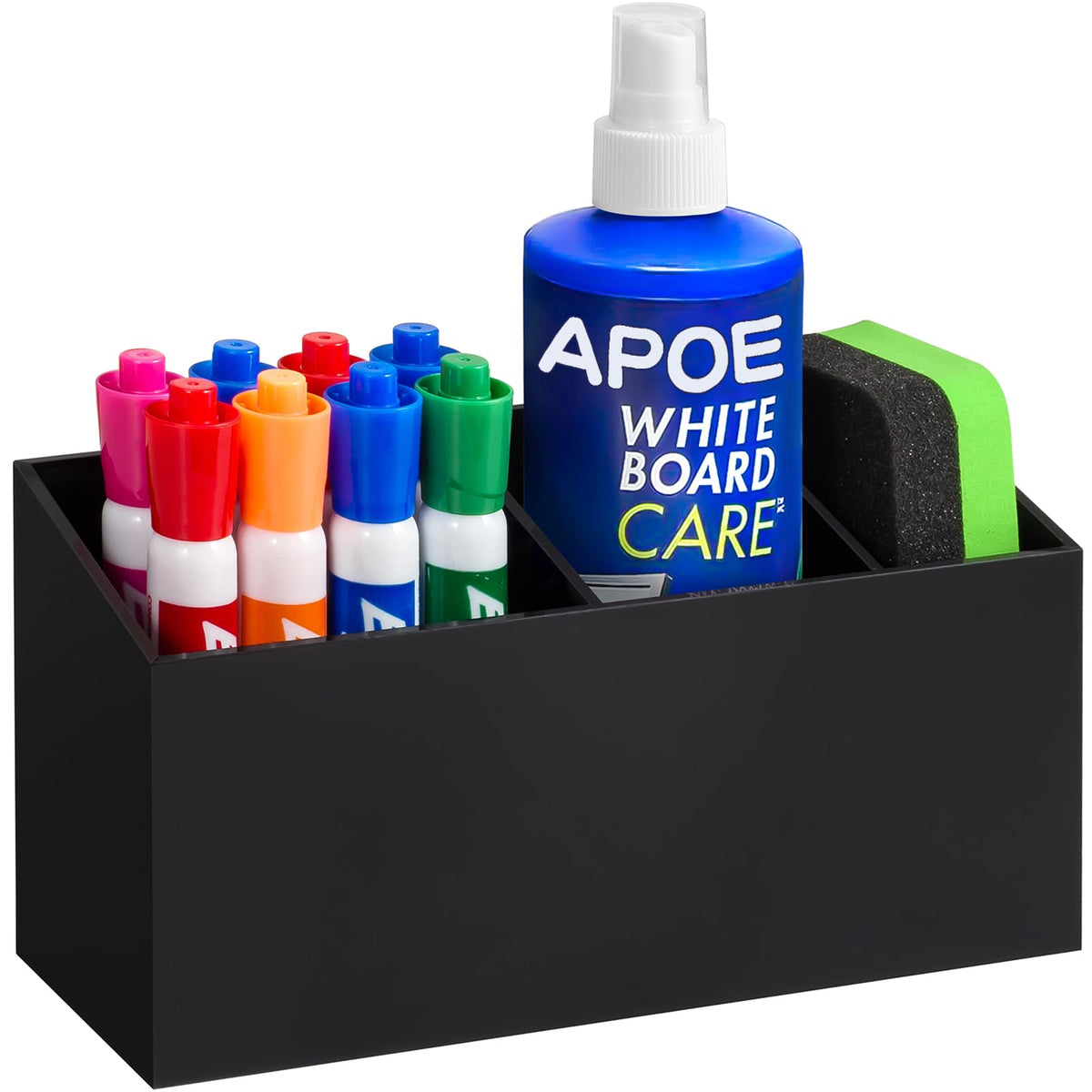 Magnetic Dry Erase Marker Holder for Whiteboard, Fridge, Classroom