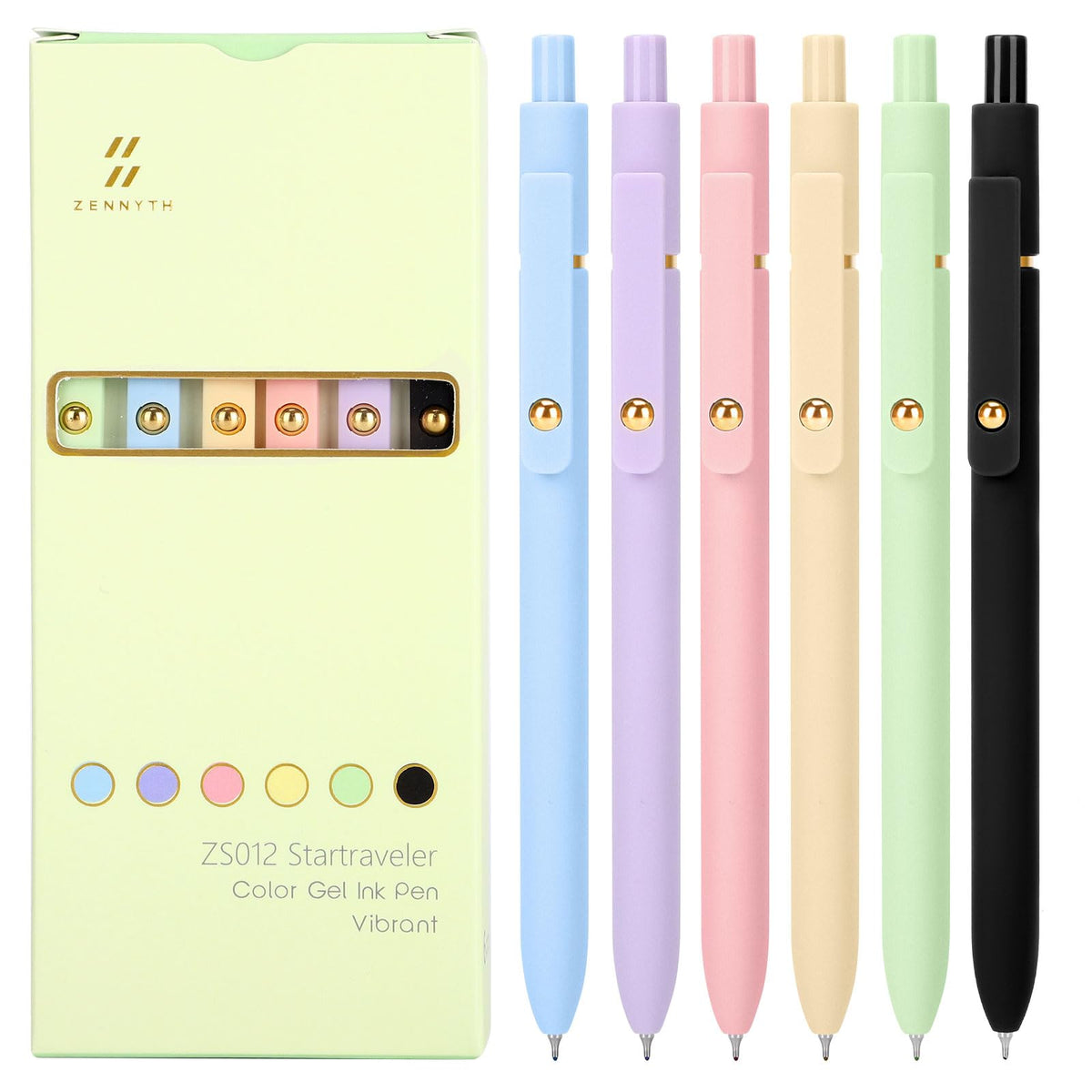 Ddaowanx Colored Gel Pens Set,0.5mm Fine Point Color Ink Pens