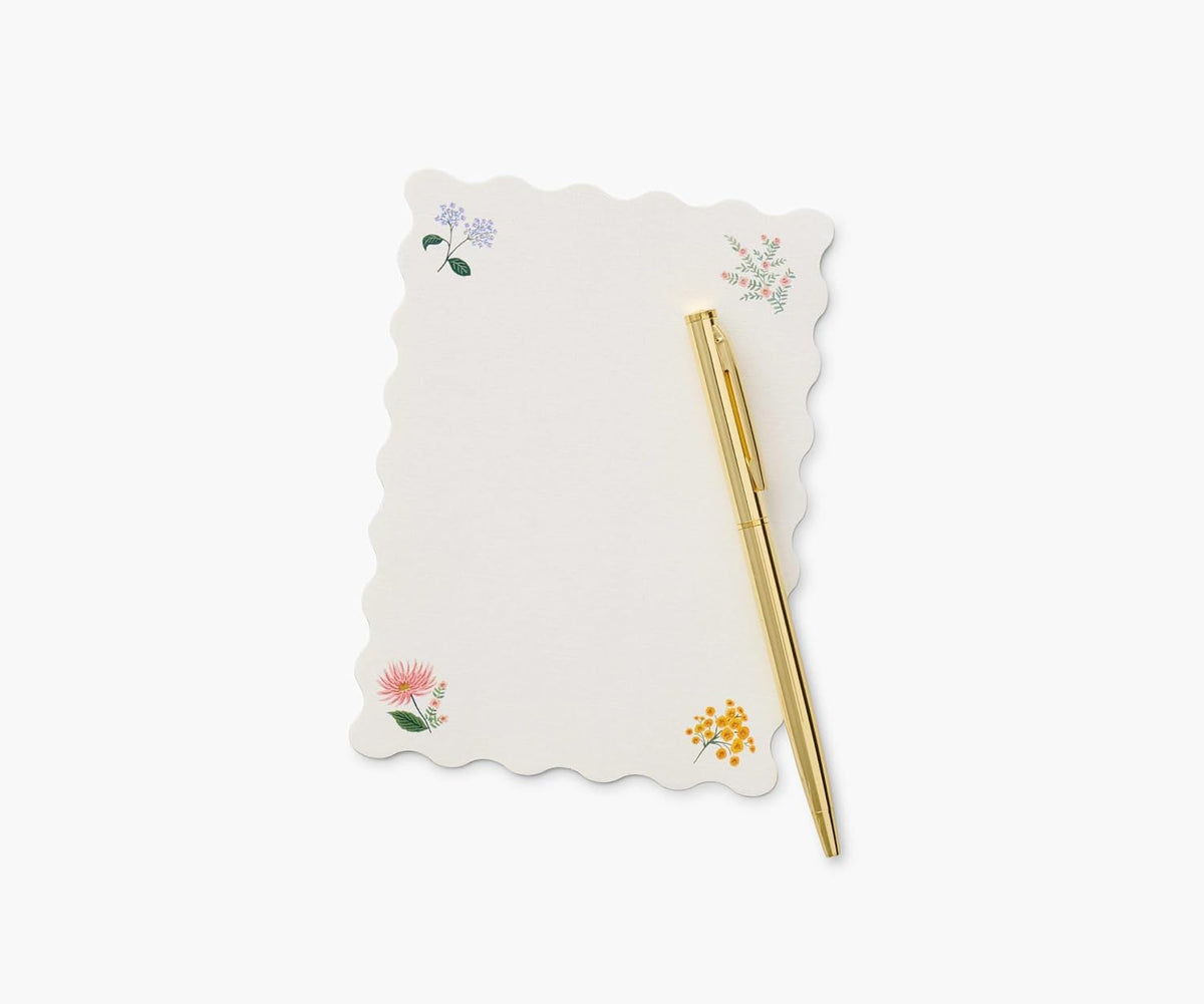 RIFLE PAPER CO. Dahlia Note Writing Set, Pretty Desktop Stationery Box