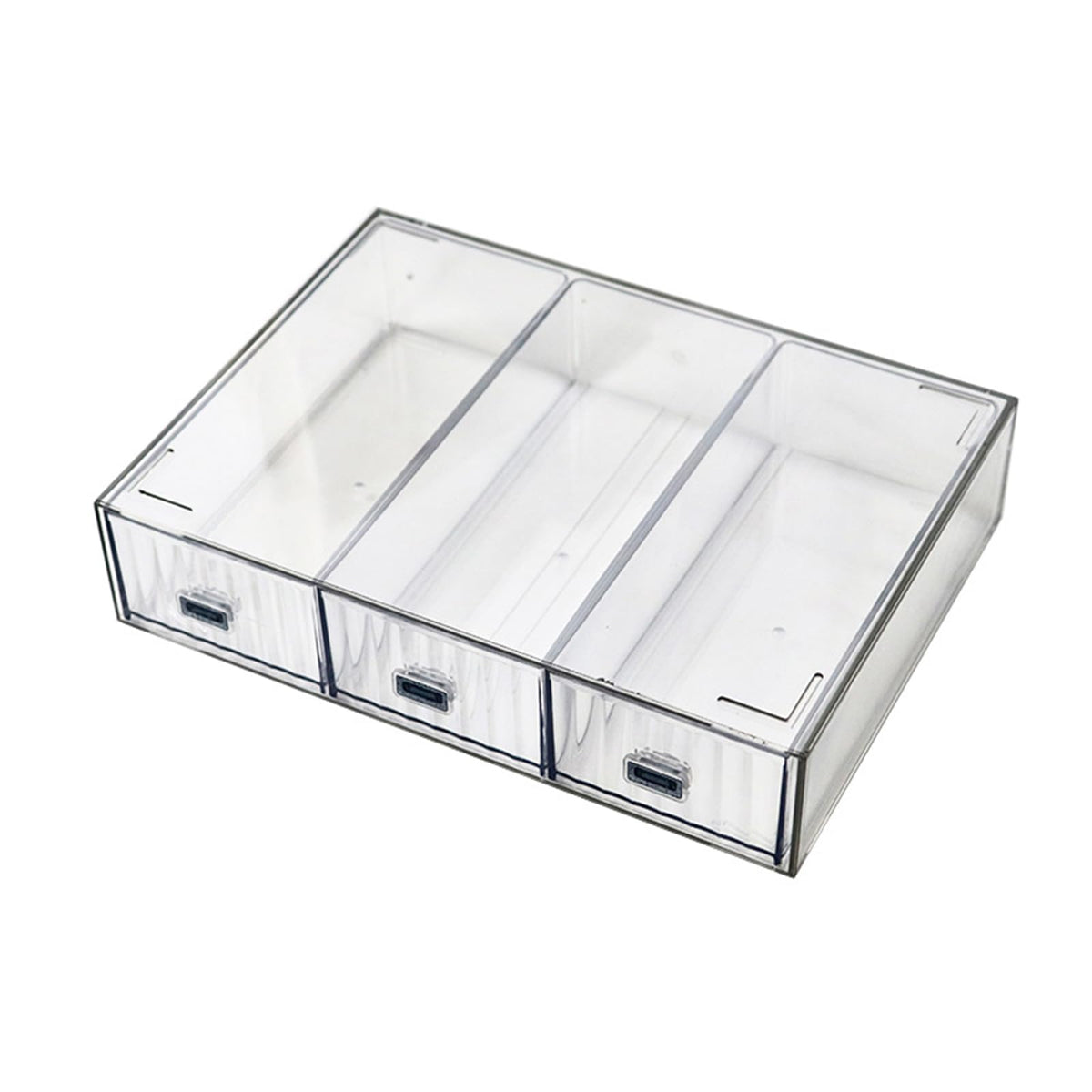Desktop drawers, stackable plastic drawers, stationery and office supplies (Black, 1 Compartment)