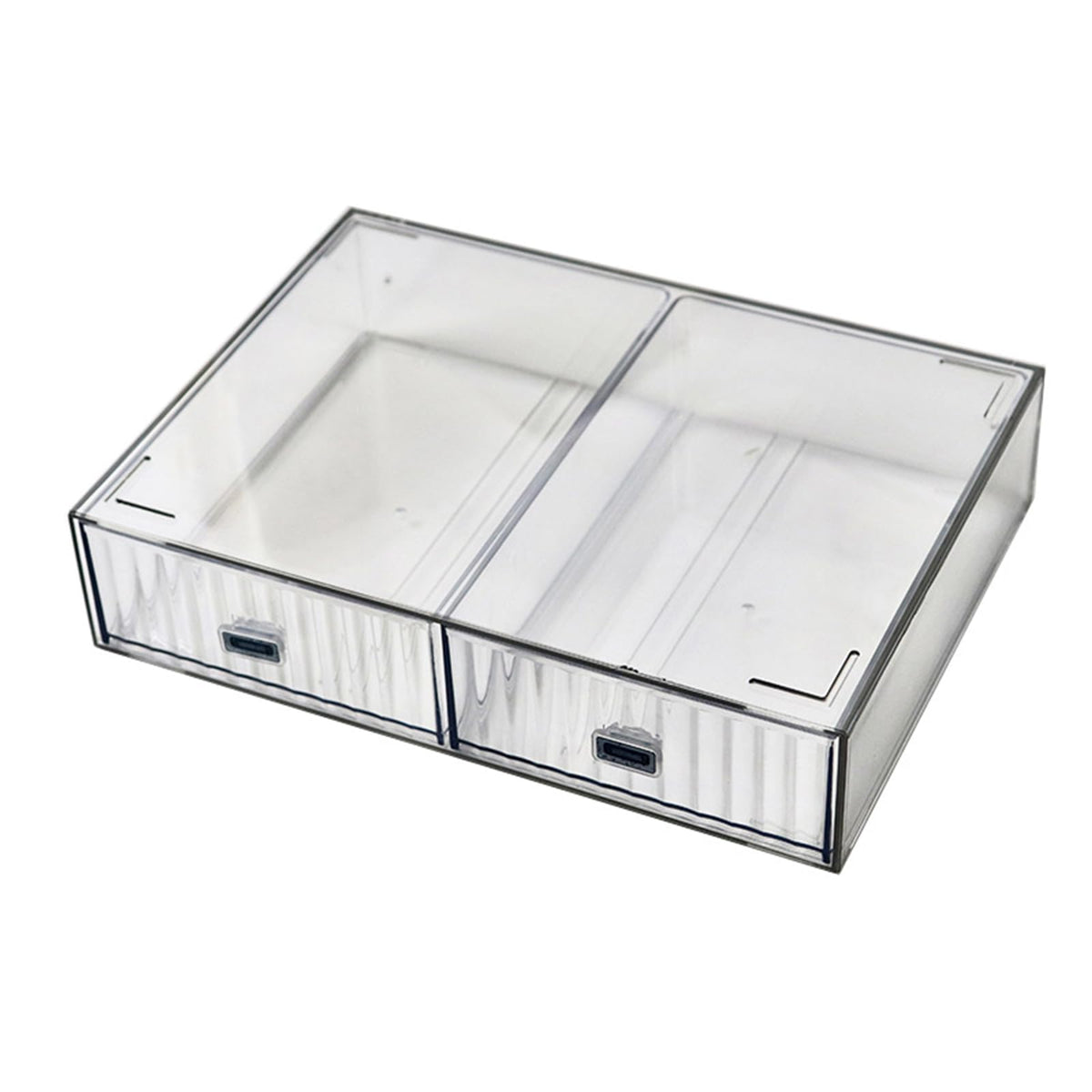 Desktop drawers, stackable plastic drawers, stationery and office supplies (Black, 1 Compartment)