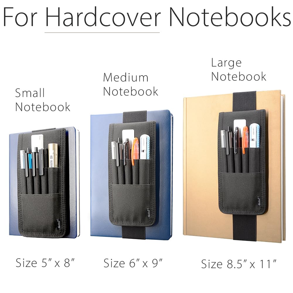 diodrio Elastic Pen Holder for Notebook Journal, Notebook Pencil Pouch
