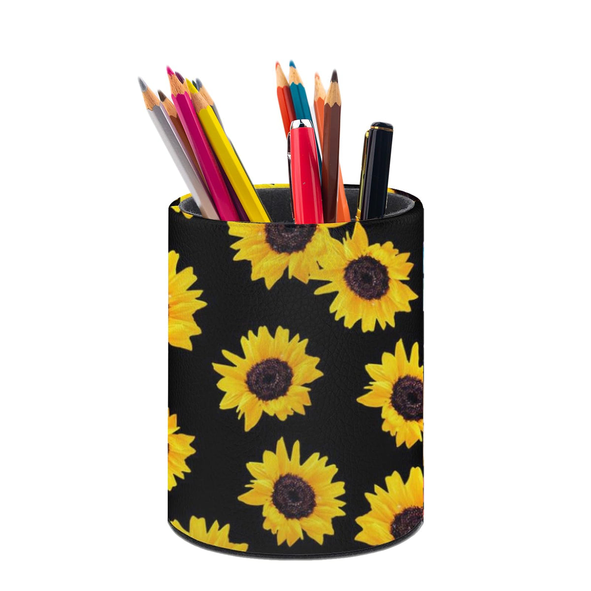 Leopard Print Pen Holder Pencil Cup for Desk Organizer