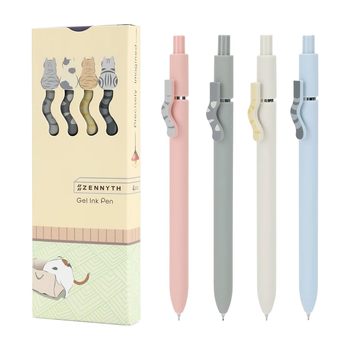 Ddaowanx Gel Pens Set,12 Pcs 0.5mm Retractable Quick Dry Black Ink Pens