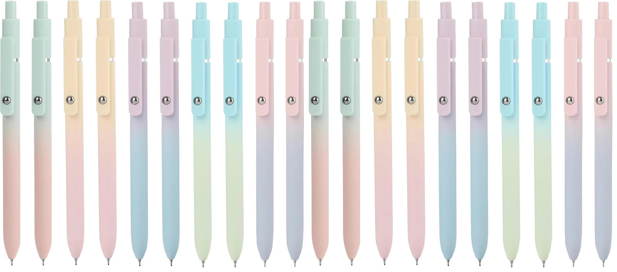 Ddaowanx Gel Pens Set,12 Pcs 0.5mm Retractable Quick Dry Black Ink Pens