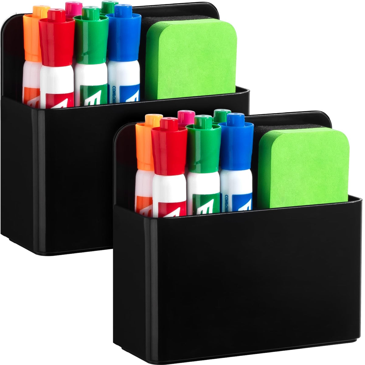 2 Pack Magnetic Pen Holder Cup for Whiteboard, Classroom Supplies