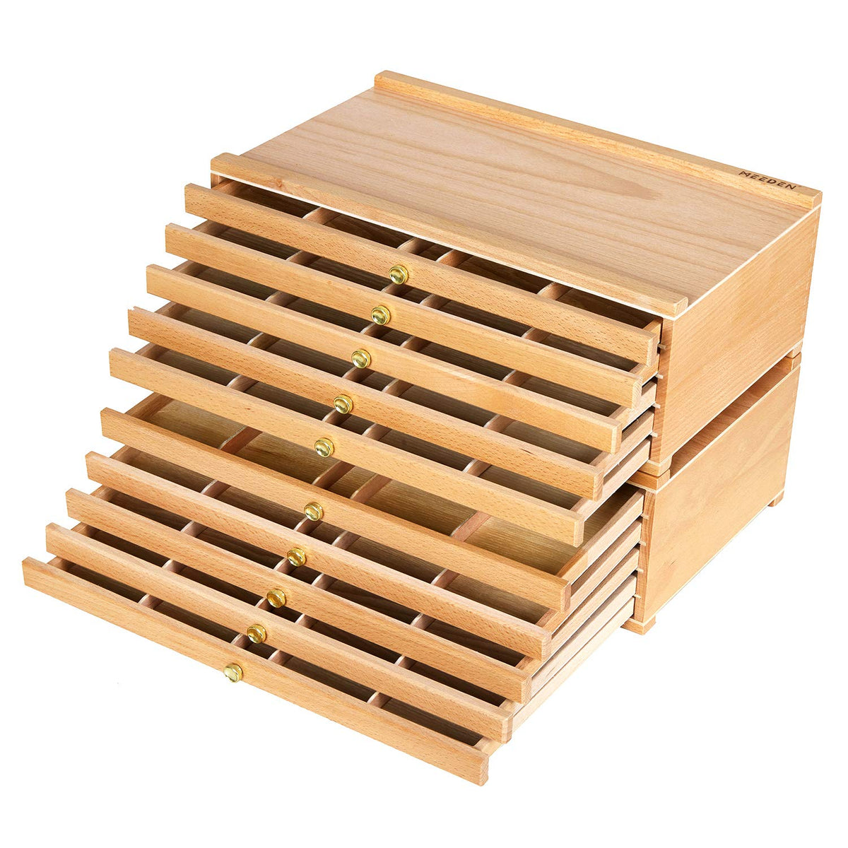 MEEDEN 4-Drawer Artist Supply Storage Box: Art Organizer with Compartments
