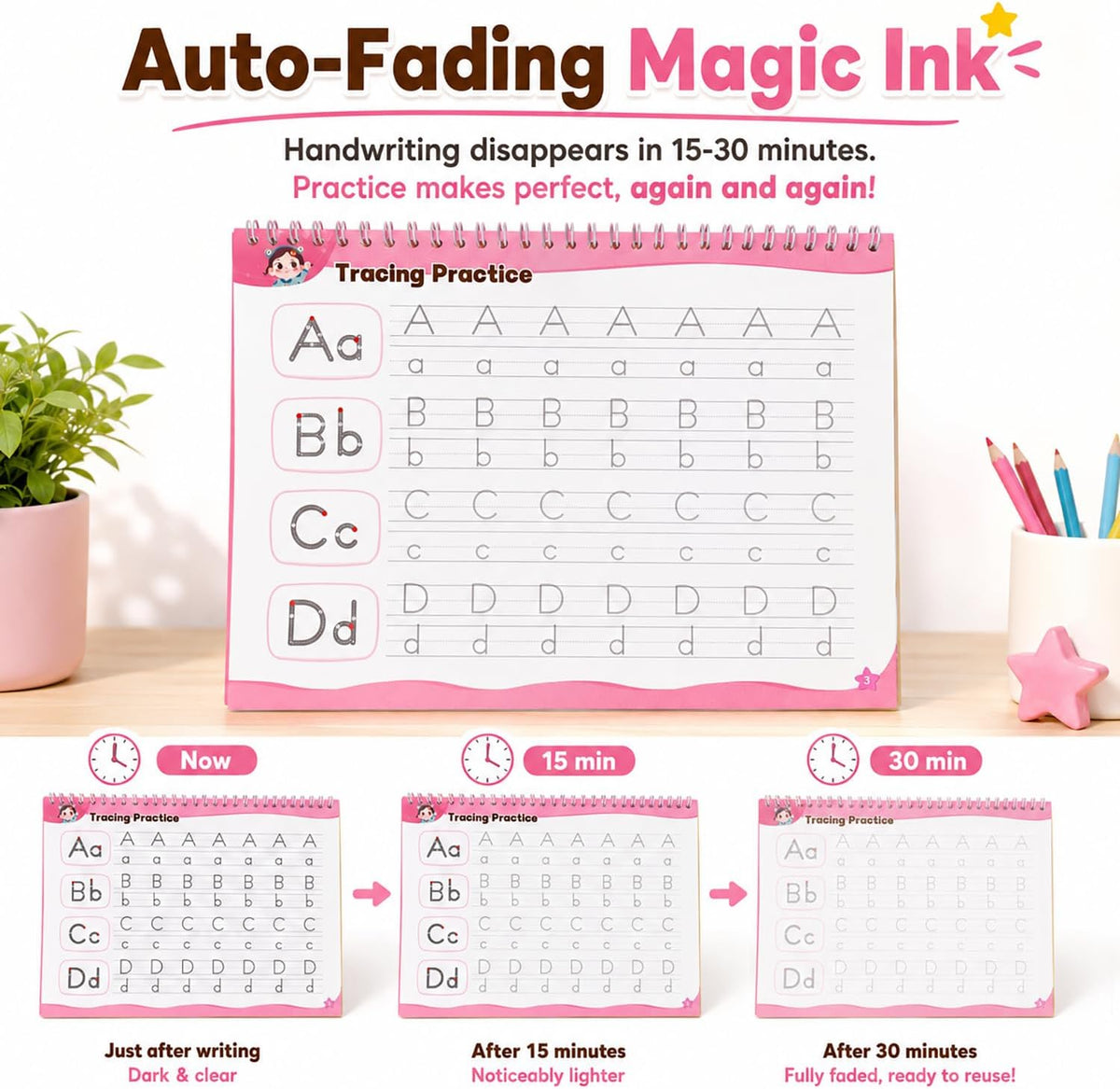 Magic Grooved Writing Practice for Kids, Grooved Writing Books