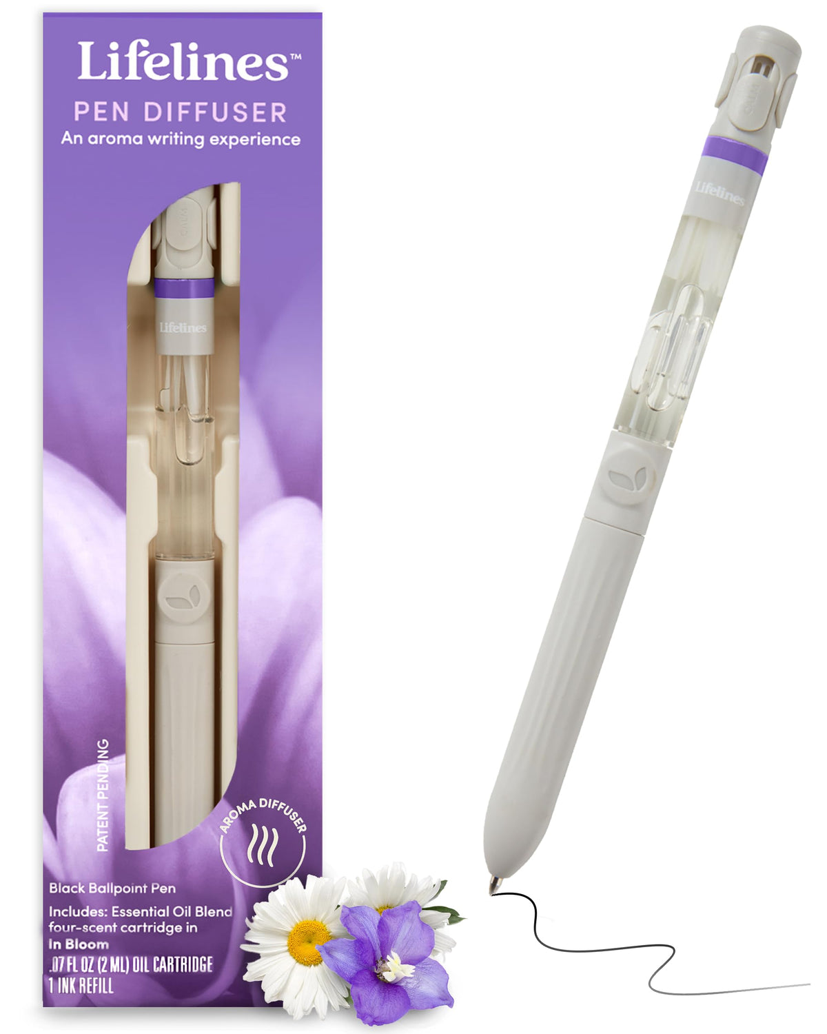 Lifelines Pen Diffuser Set, 3-Pack Natures Escape - 1mm Black Ballpoint Pen