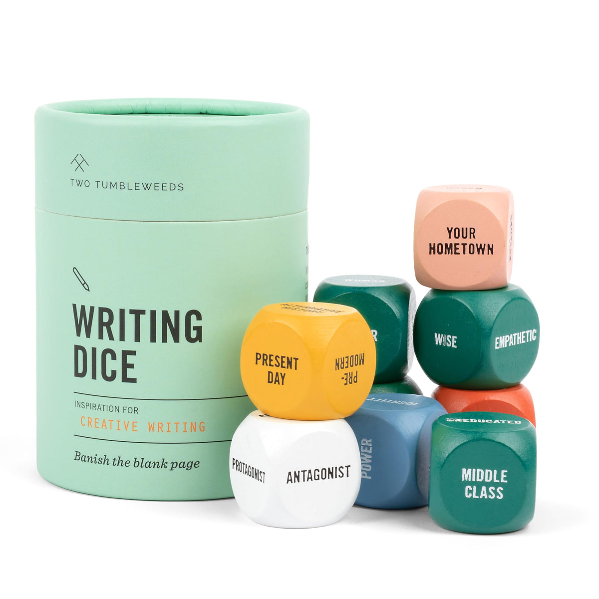 Two Tumbleweeds Writing Dice - Story Prompts to Beat Writer's Block