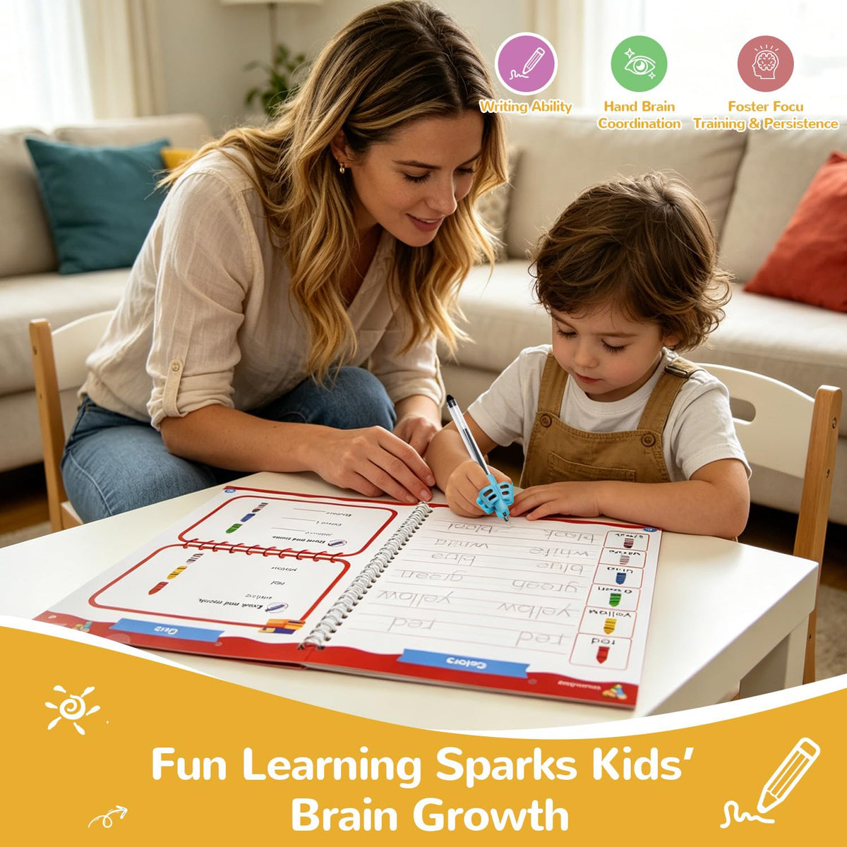 Magic Grooved Writing Practice for Kids Ages 3-5