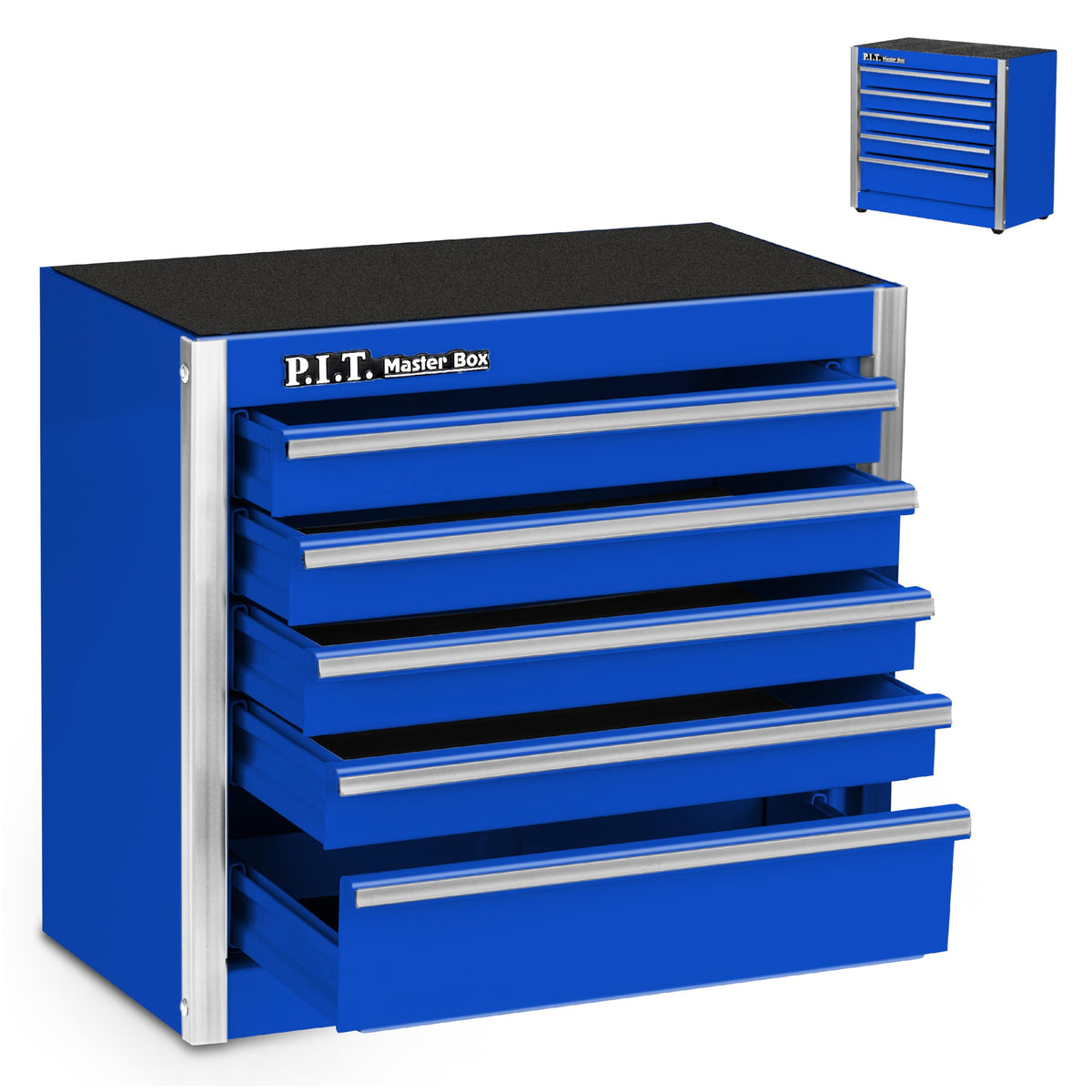 P.I.T. Mini Tool Box,3 Drawers Small Metal Toolbox for Tools Storage,White