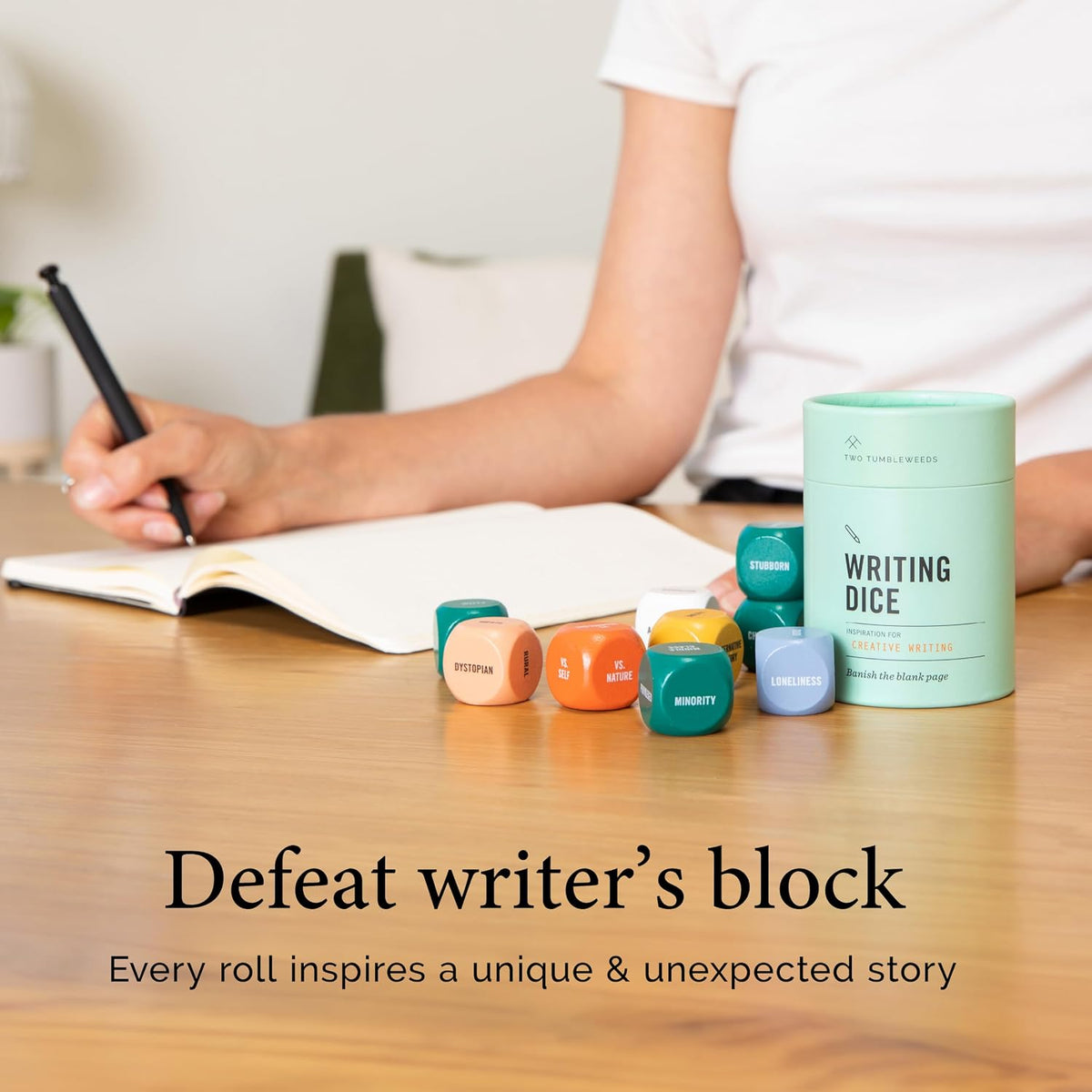 Two Tumbleweeds Writing Dice - Story Prompts to Beat Writer's Block