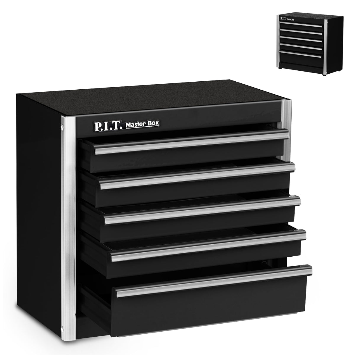 P.I.T. Mini Tool Box,3 Drawers Small Metal Toolbox for Tools Storage,White