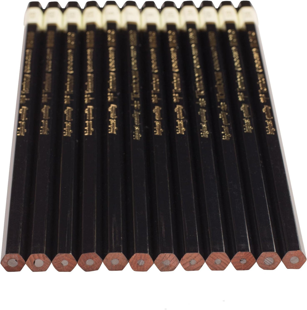 Tombow 51523 MONO Drawing Pencil Set, Assorted Degrees, 12-Pack. Professional Quality Graphite Pencil Set with Eraser and Sharpener