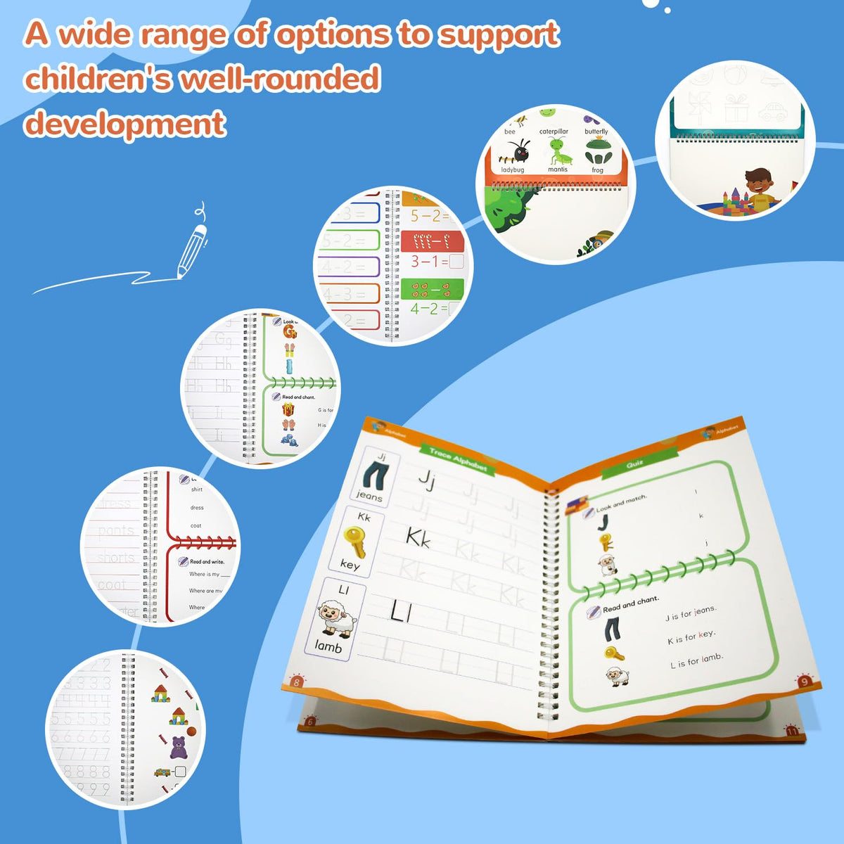 Magic Grooved Writing Practice for Kids Ages 3-5