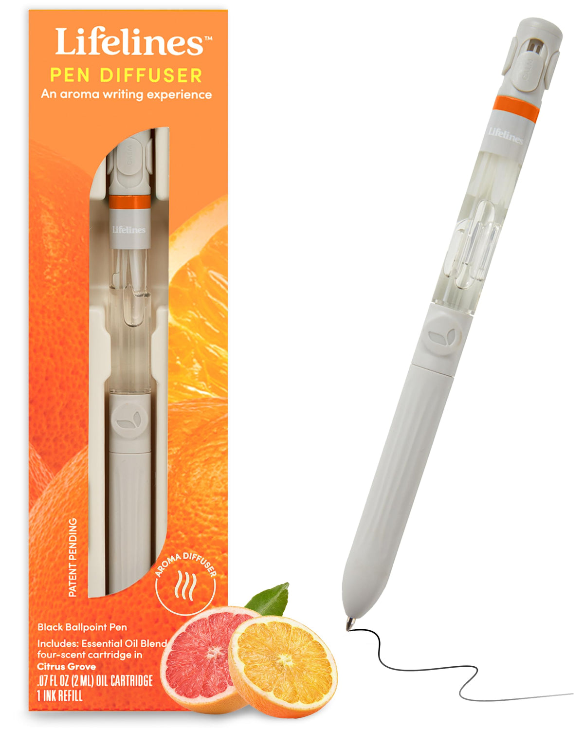 Lifelines Pen Diffuser Set, 3-Pack Natures Escape - 1mm Black Ballpoint Pen