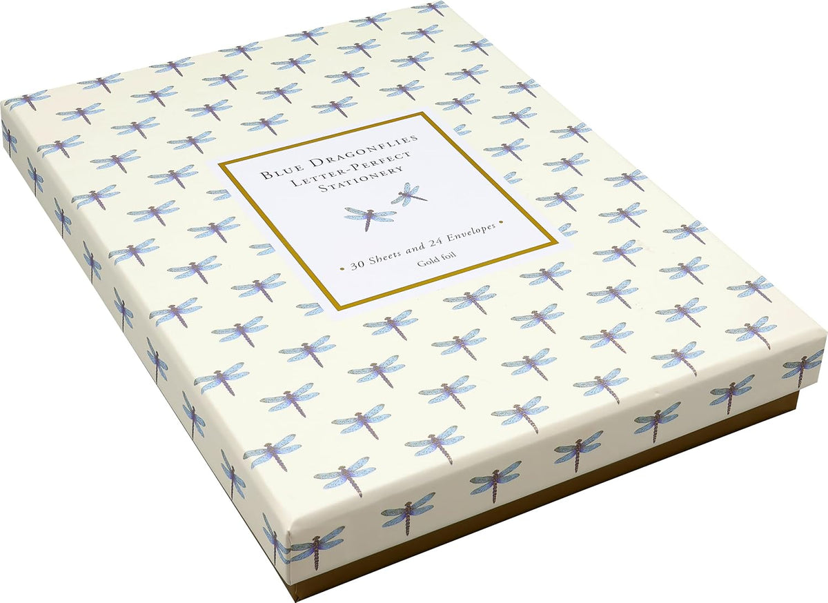 Blue Dragonfly Stationery Set (Boxed Stationery)