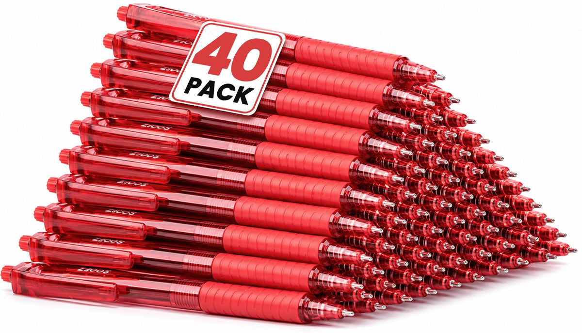 Sooez 60 Pack Bulk Pens Ballpoint, Smooth Writing Pens with Soft Grip