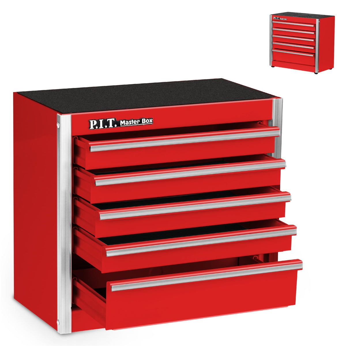 P.I.T. Mini Tool Box,3 Drawers Small Metal Toolbox for Tools Storage,White