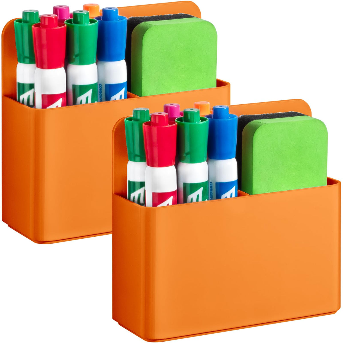 2 Pack Magnetic Pen Holder Cup for Whiteboard, Classroom Supplies
