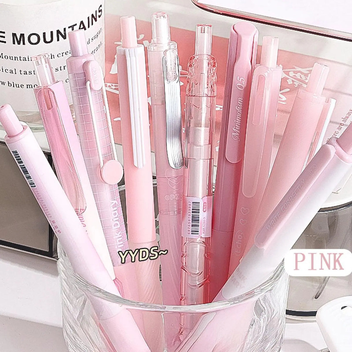 10pcs/set Retractable Quick-Dry Black Ink Gel Pens, Student School Writing Pen, College Student Pen, Note Taking Pens, Office Stationery & Supplies #GLOBAL PICKS