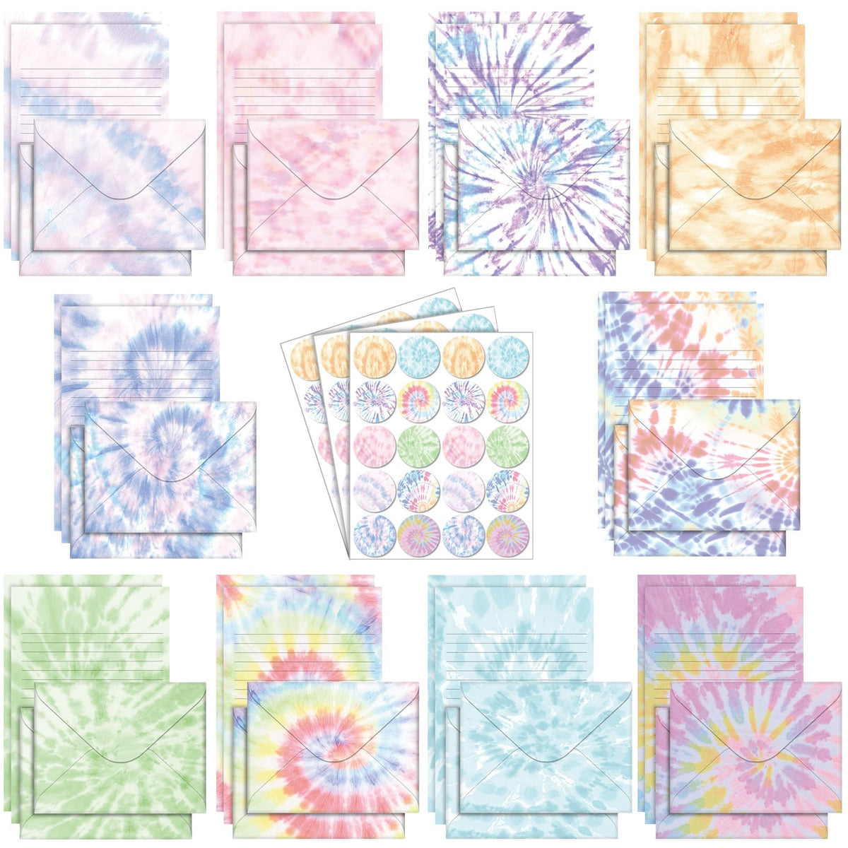 TaoBary 160 Pcs Vintage Floral Stationery Paper and Envelopes Set